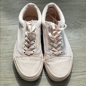 Vans Pink Canvas Sneakers with Signature Stripe